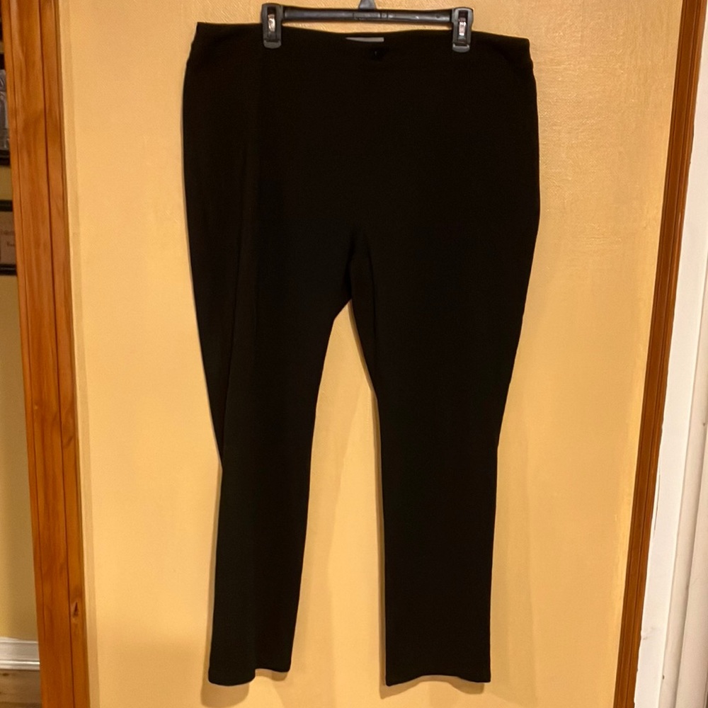 W22 Tall, Black Dress Slacks